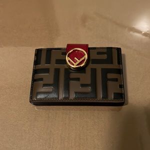 ⚠️ SOLD ⚠️ Red Leather Fendi Cardholder